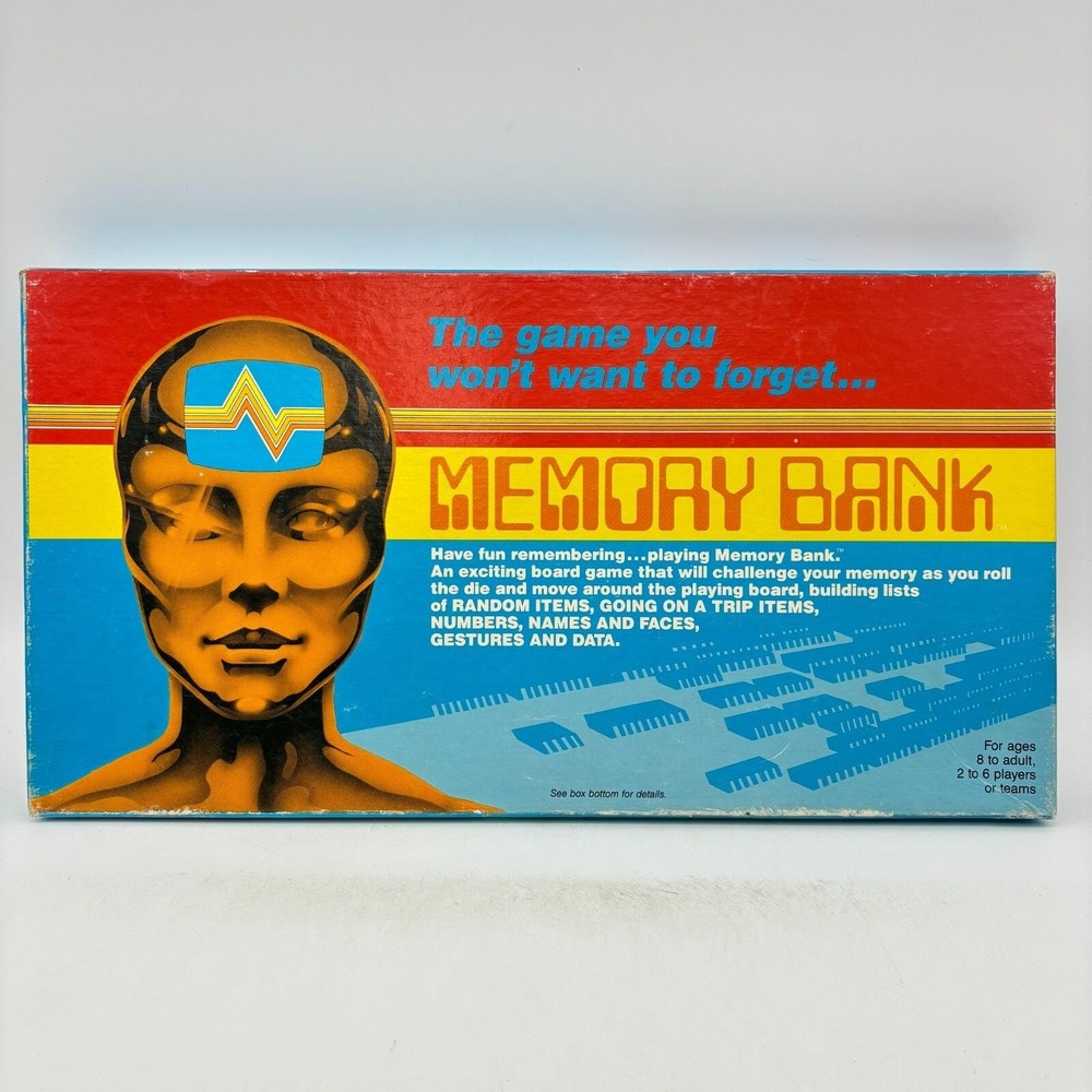 VINTAGE Memory Bank Game COMPLETE James A Fisher 1985 Challenges Family